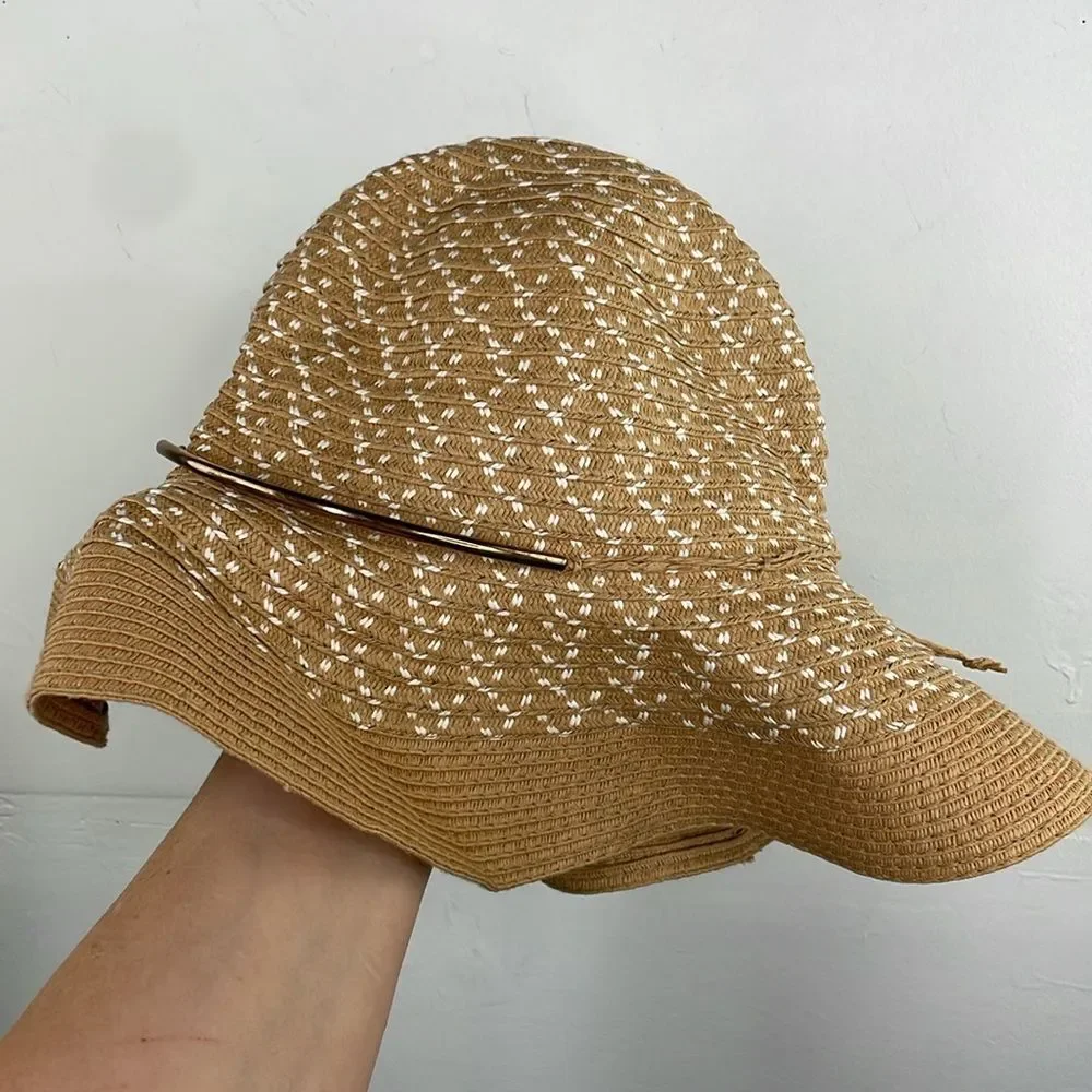 Sun Floppy Woven Straw Hat - Picture 3 of 8